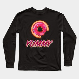 yummy donut t-shirt Long Sleeve T-Shirt